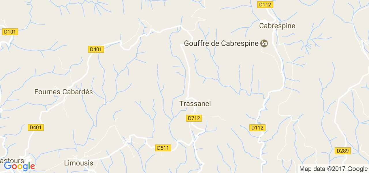 map de la ville de Trassanel