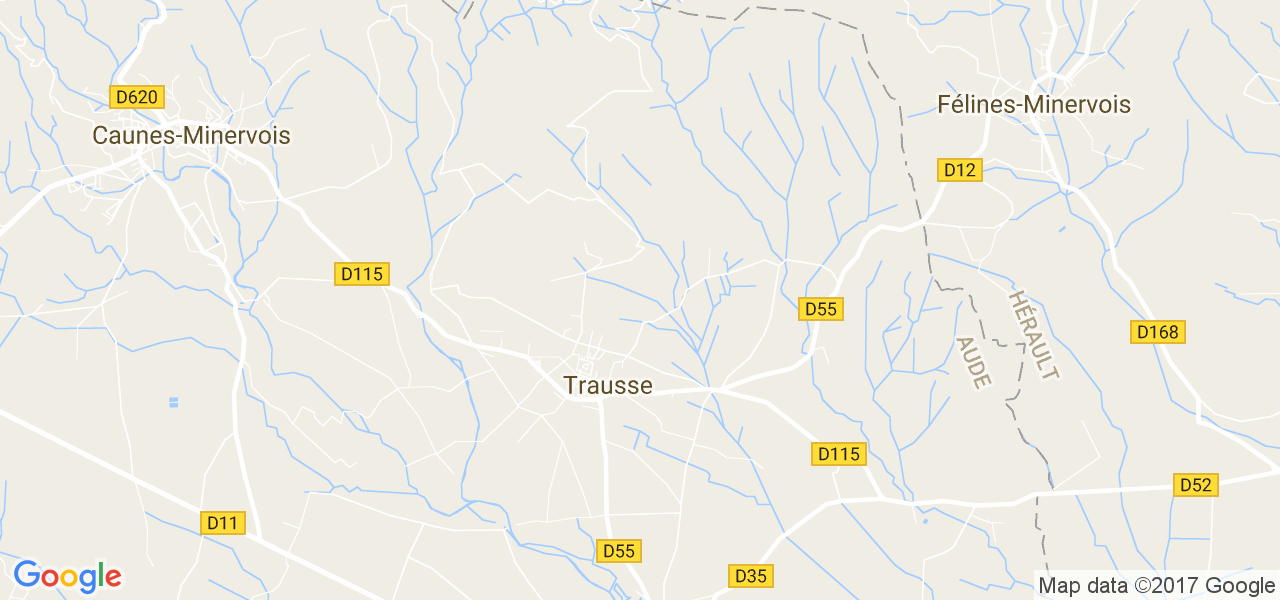 map de la ville de Trausse