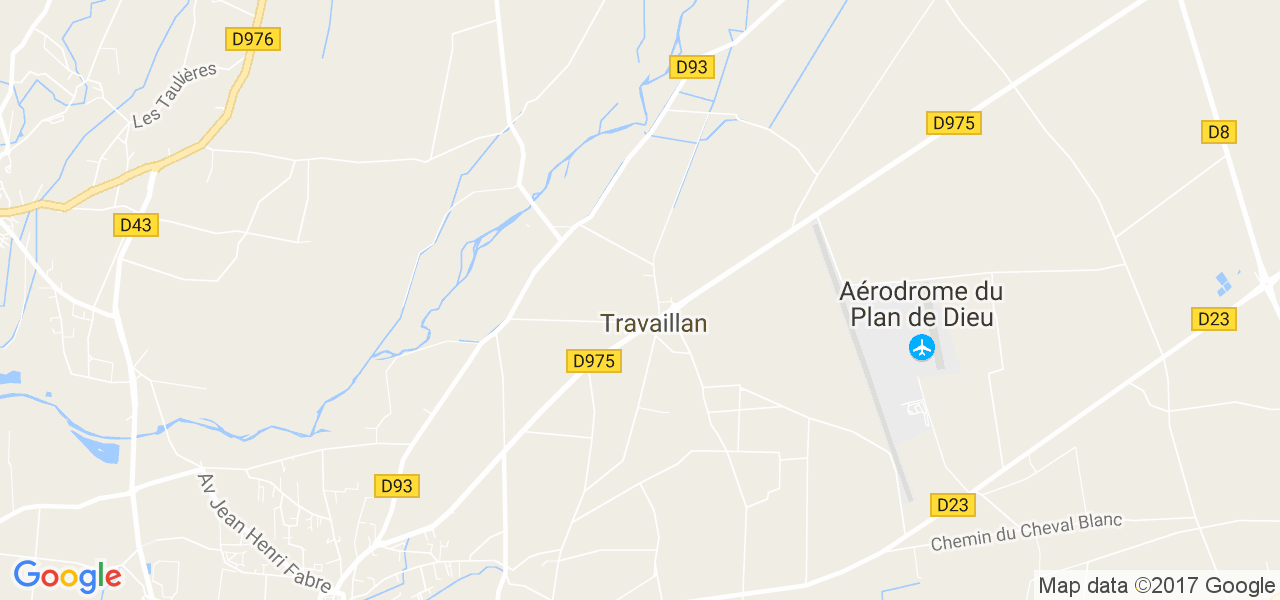 map de la ville de Travaillan