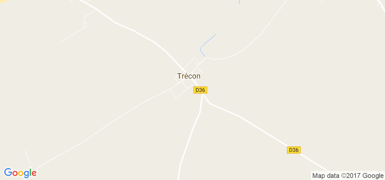 map de la ville de Trécon