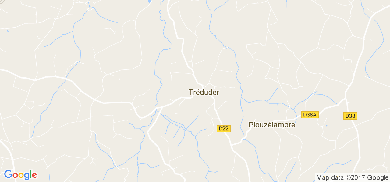 map de la ville de Tréduder