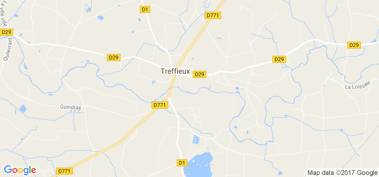 map de la ville de Treffieux