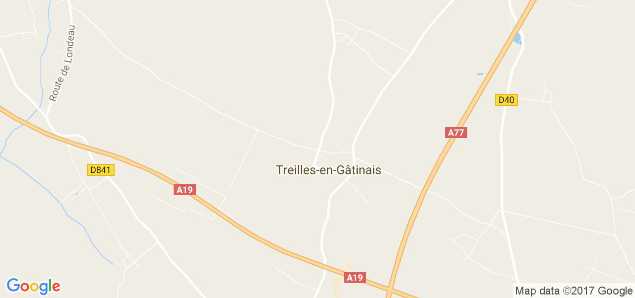 map de la ville de Treilles-en-Gâtinais