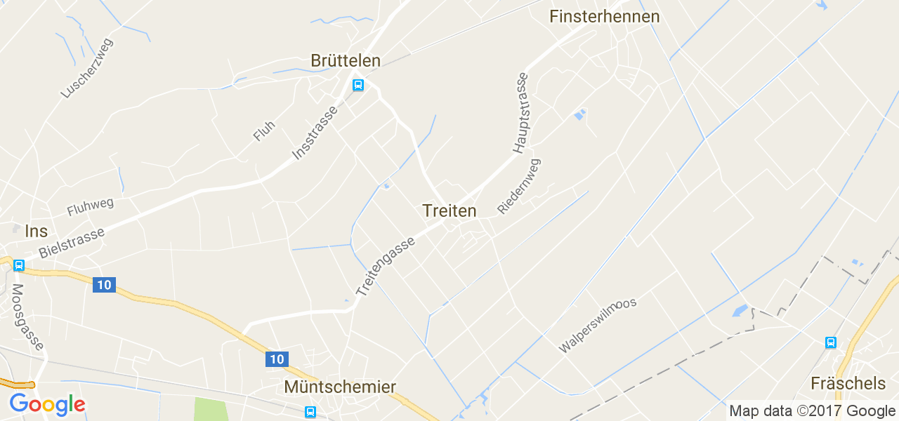 map de la ville de Treiten