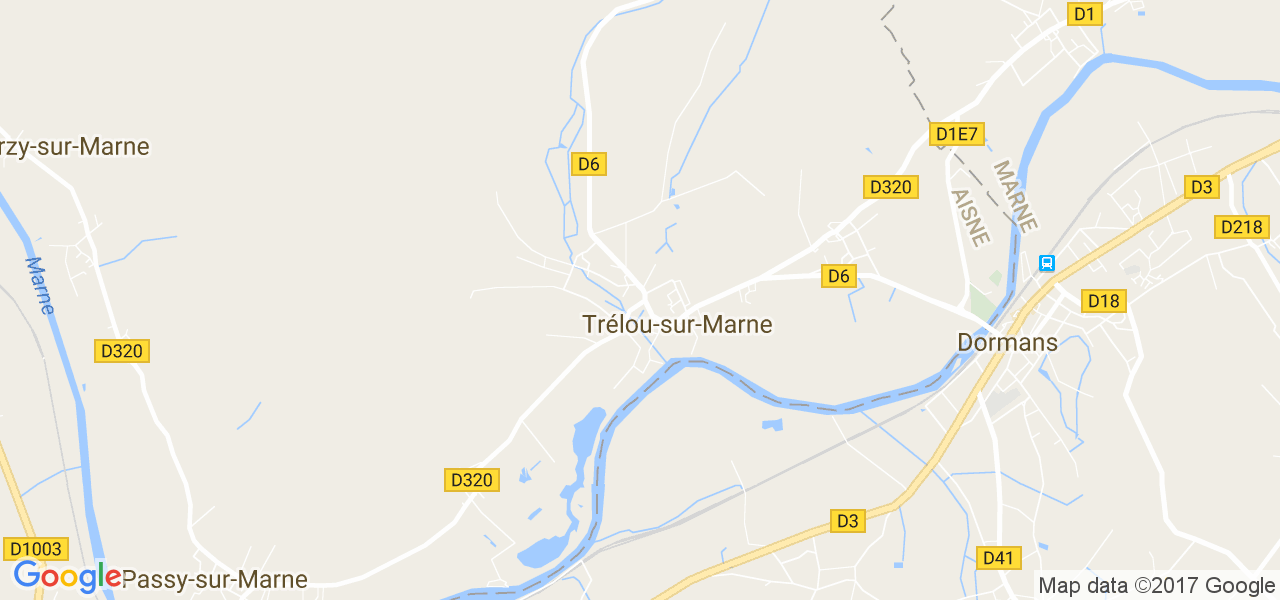 map de la ville de Trélou-sur-Marne