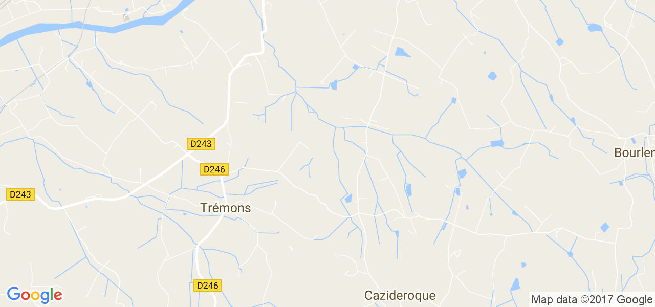 map de la ville de Trémons