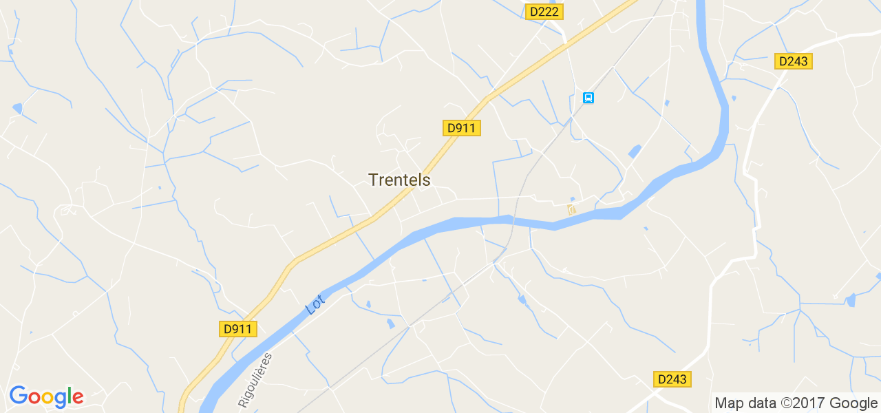 map de la ville de Trentels