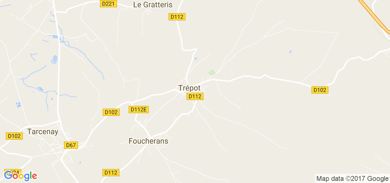 map de la ville de Trépot