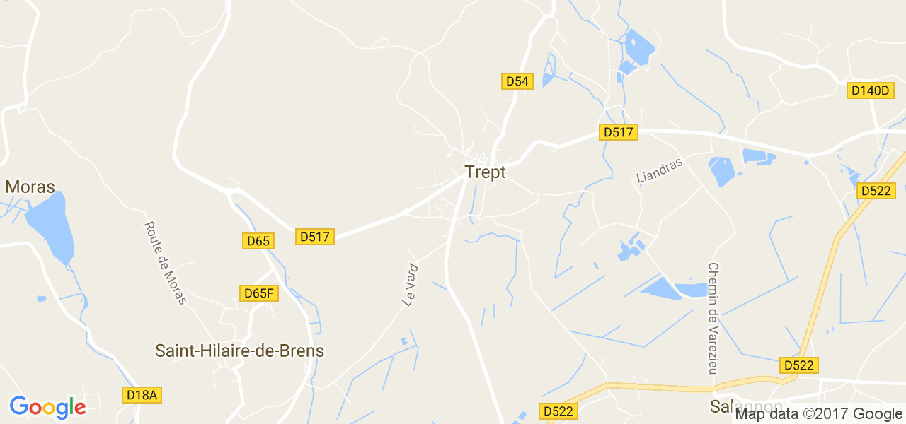 map de la ville de Trept