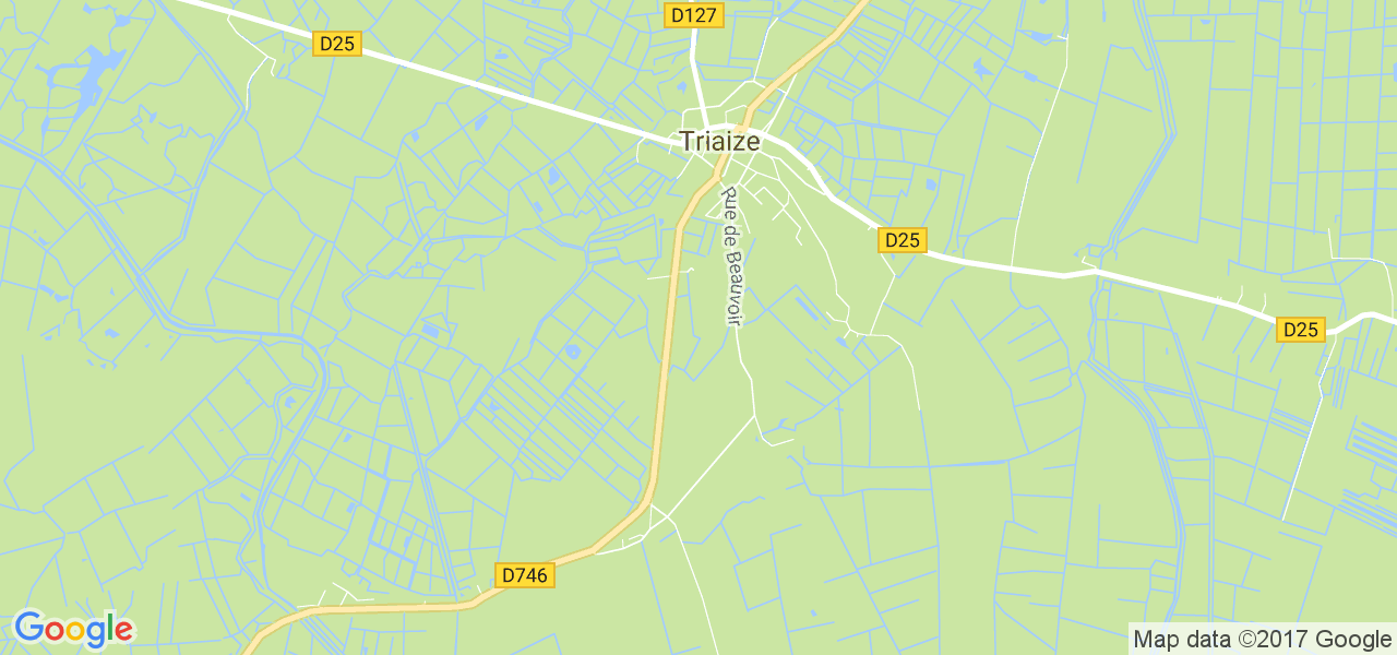 map de la ville de Triaize