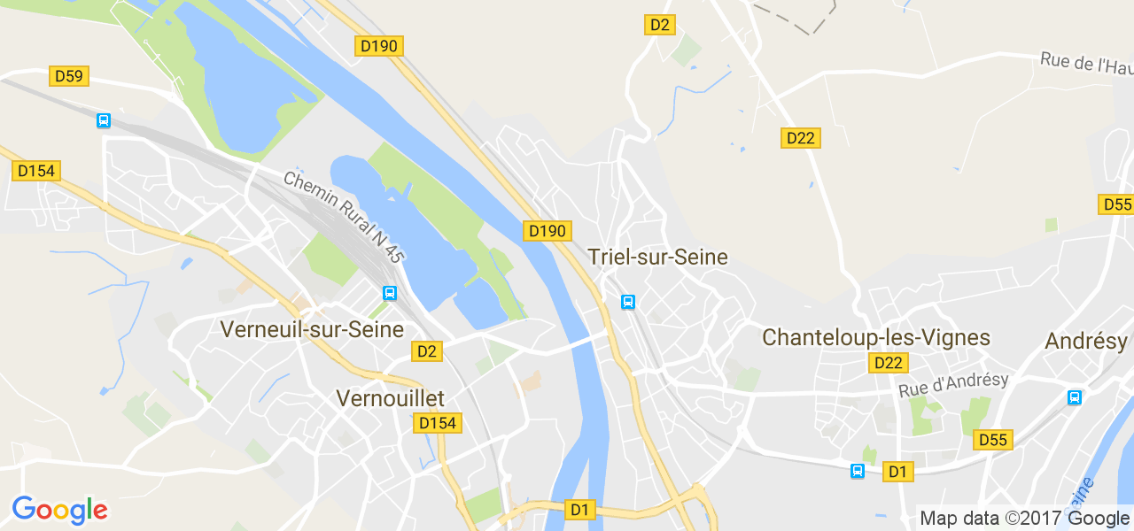 map de la ville de Triel-sur-Seine