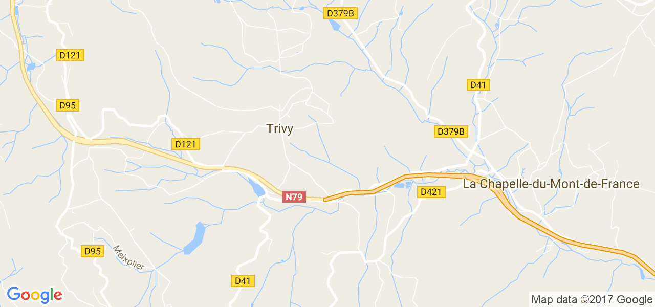 map de la ville de Trivy