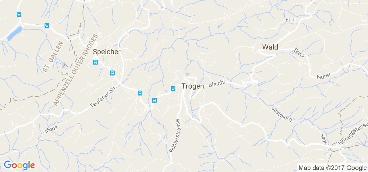 map de la ville de Trogen