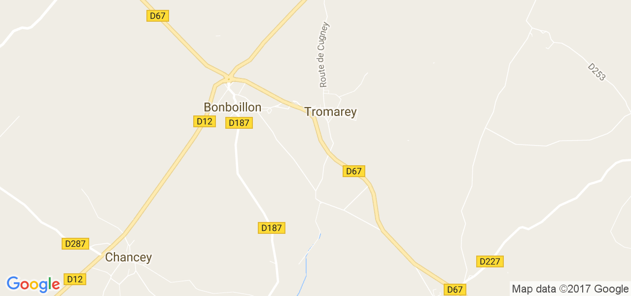 map de la ville de Tromarey