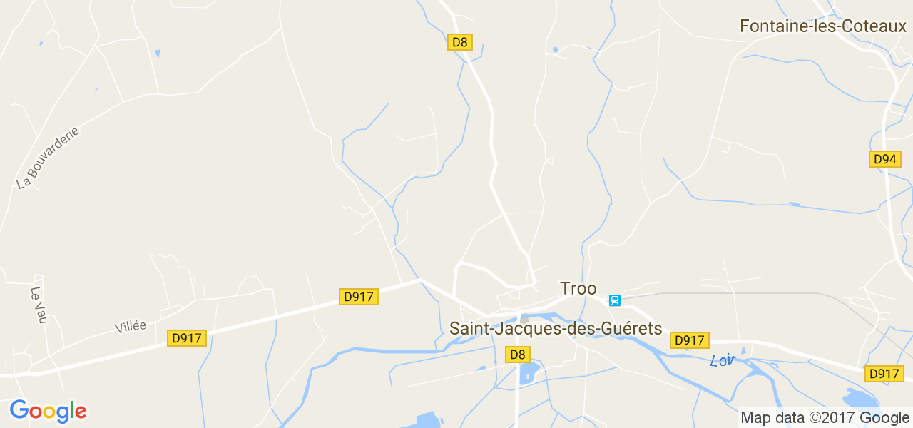 map de la ville de Troo