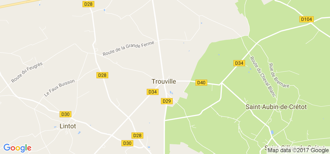 map de la ville de Trouville