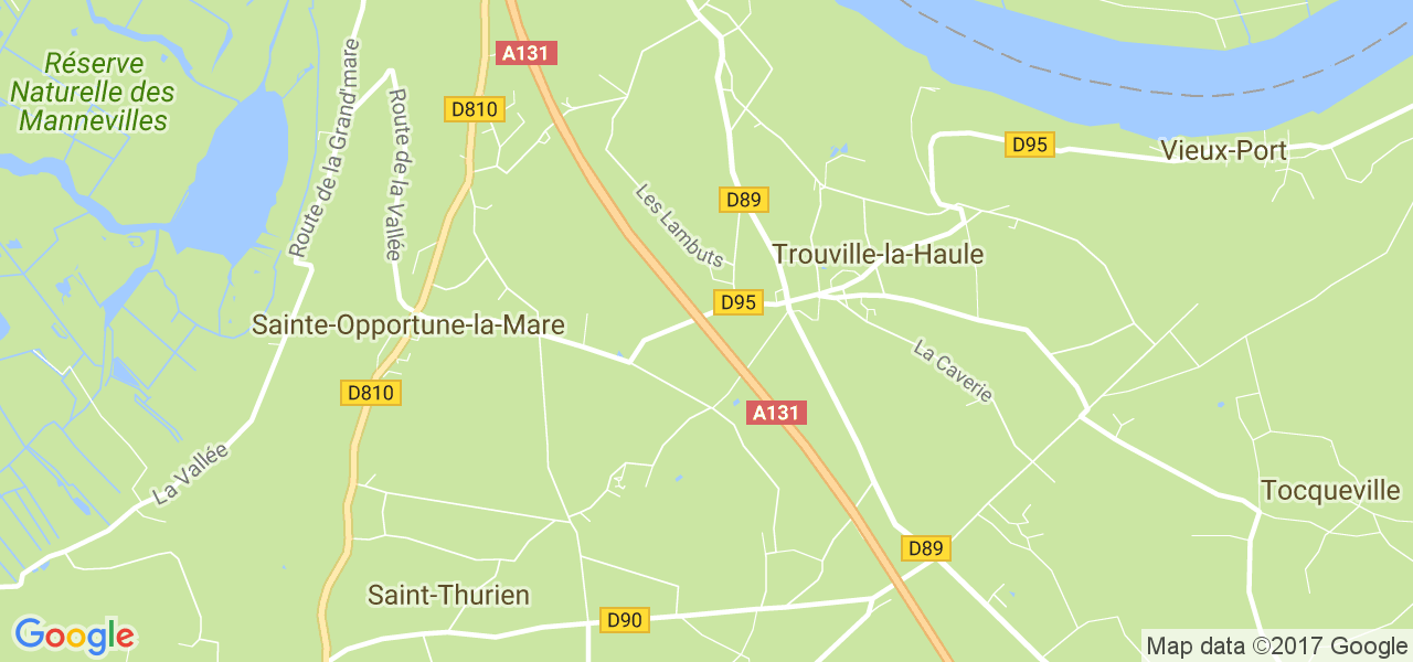 map de la ville de Trouville-la-Haule