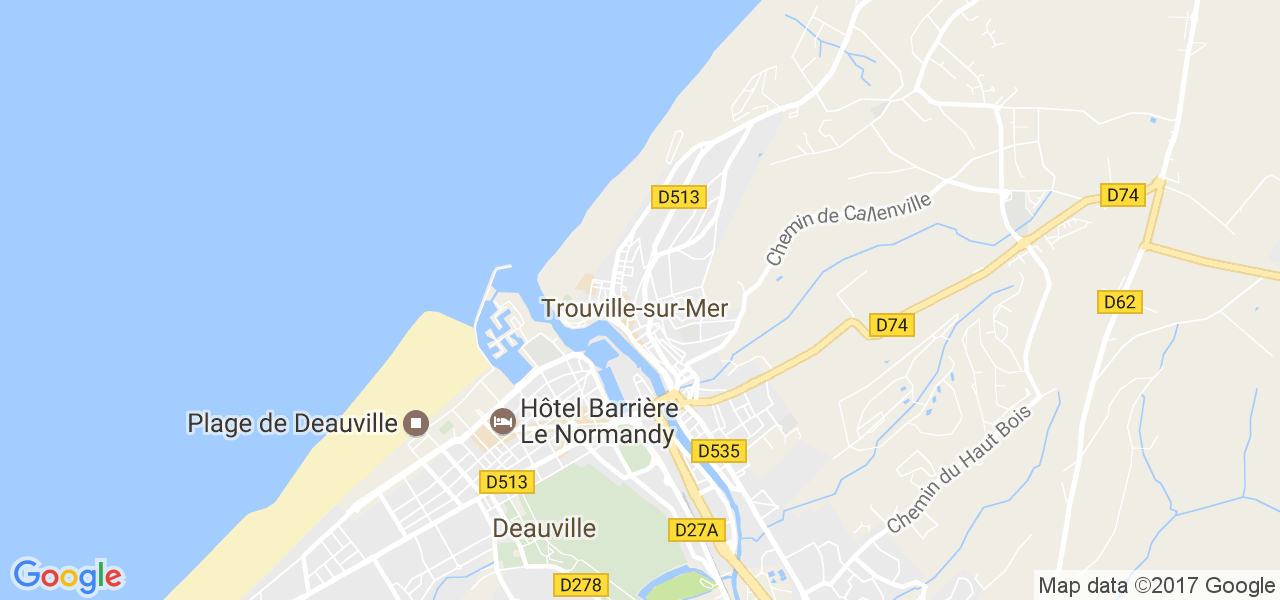 map de la ville de Trouville-sur-Mer