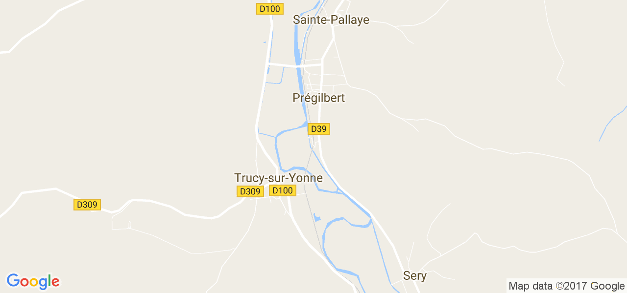 map de la ville de Trucy-sur-Yonne