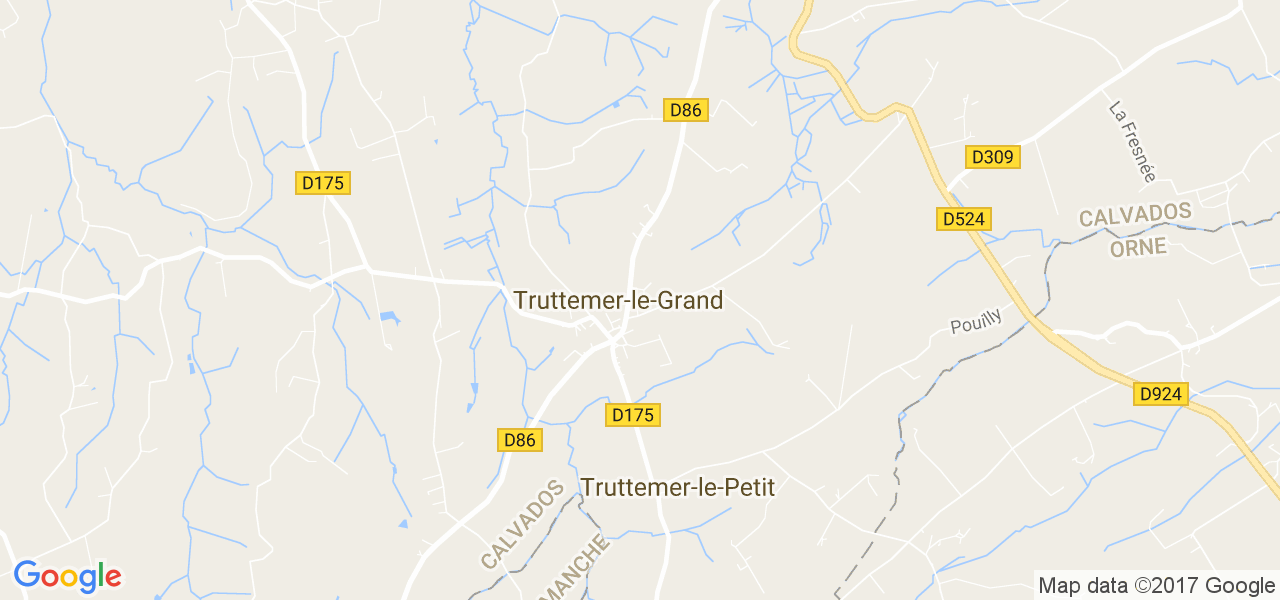 map de la ville de Truttemer-le-Grand