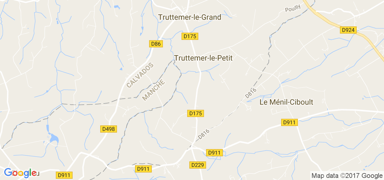 map de la ville de Truttemer-le-Petit