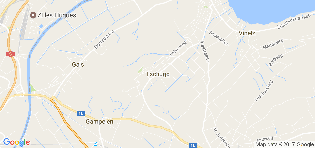 map de la ville de Tschugg