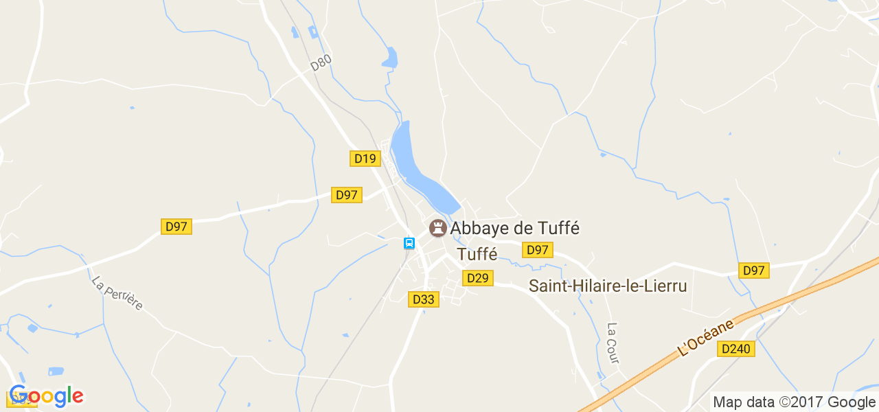 map de la ville de Tuffé