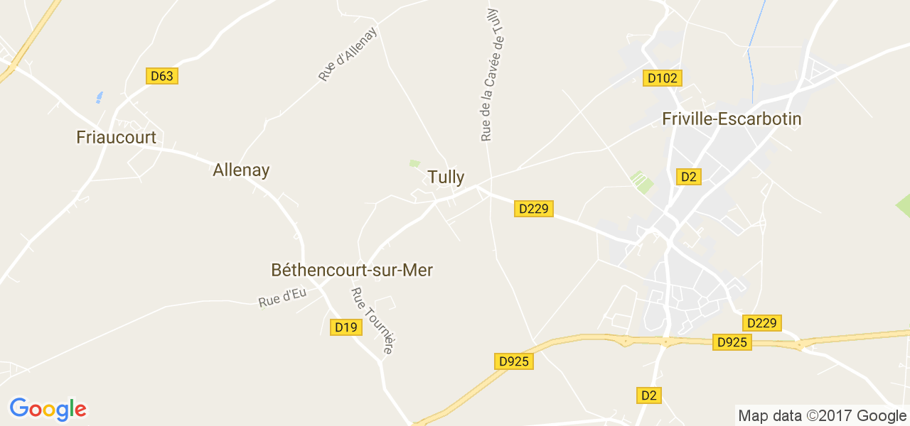 map de la ville de Tully