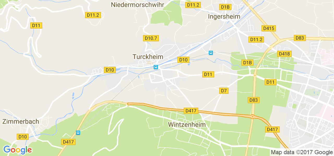 map de la ville de Turckheim