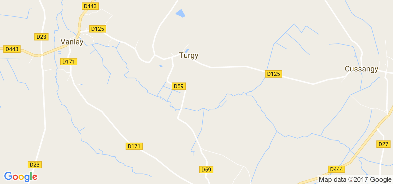 map de la ville de Turgy