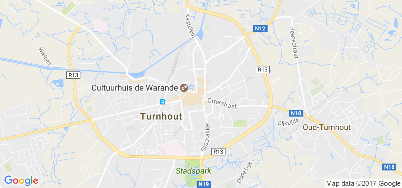 map de la ville de Turnhout