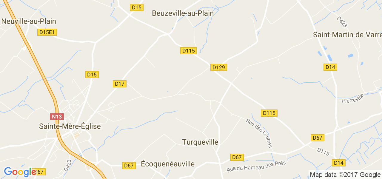 map de la ville de Turqueville