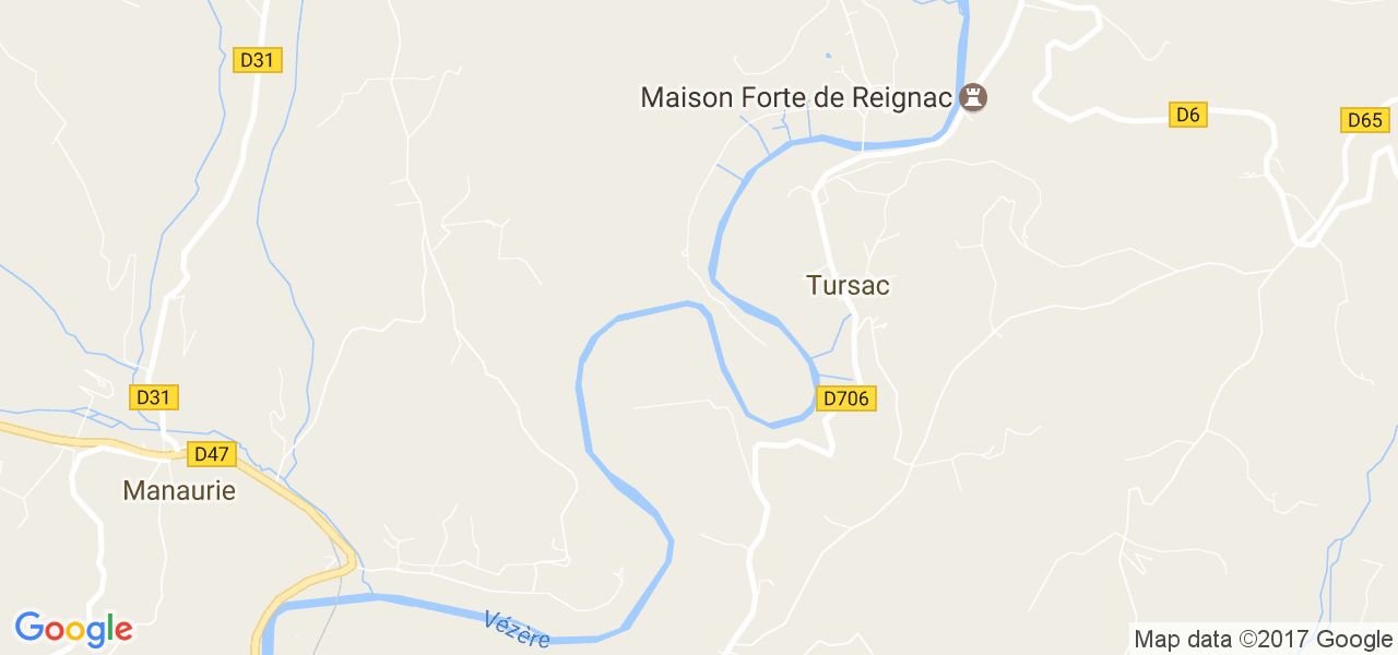 map de la ville de Tursac