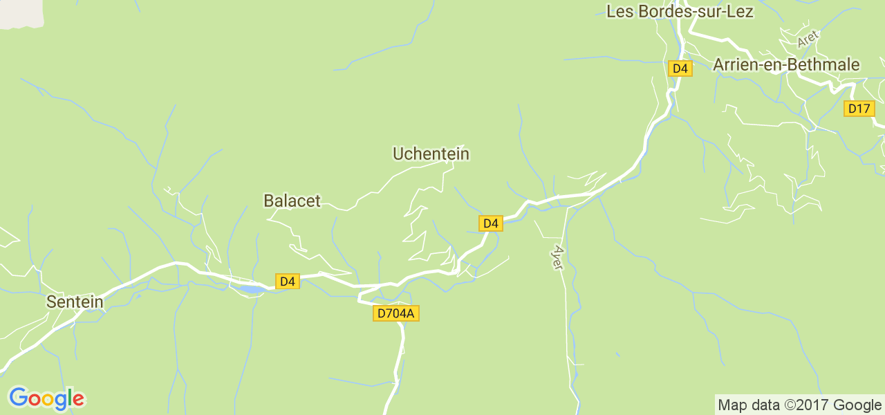 map de la ville de Uchentein