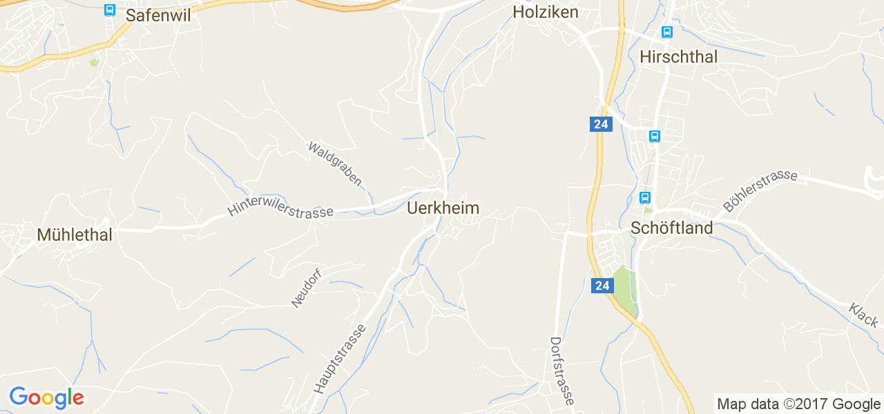 map de la ville de Uerkheim