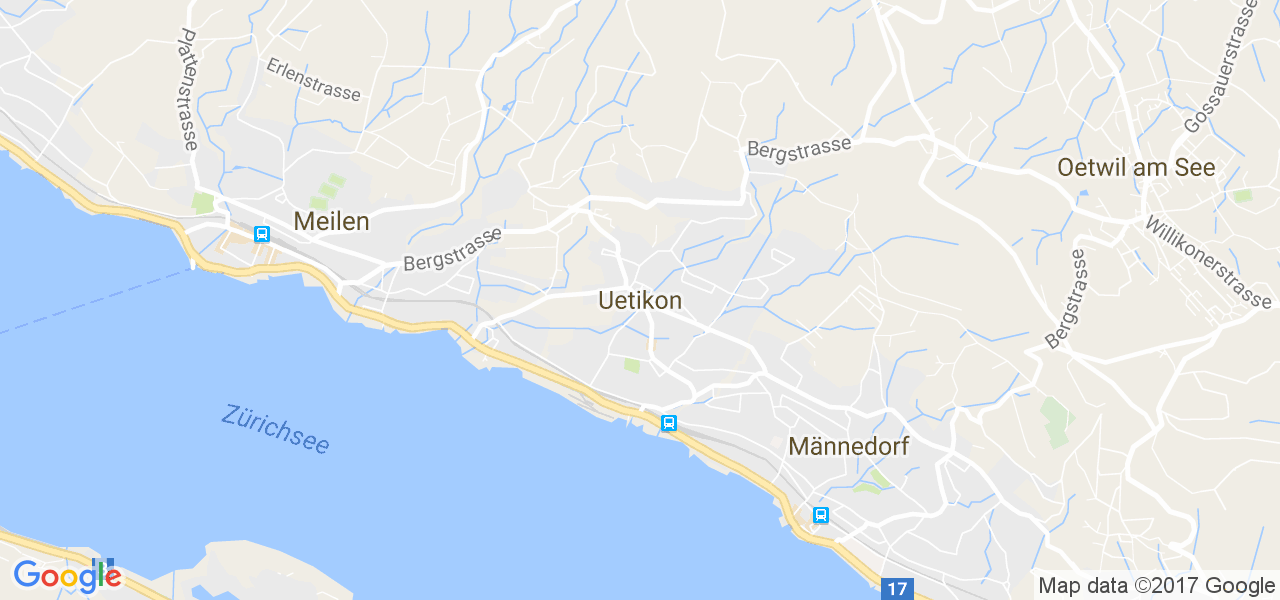 map de la ville de Uetikon am See