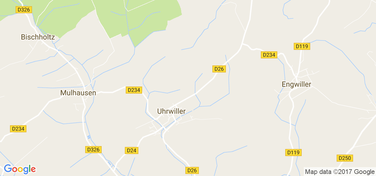 map de la ville de Uhrwiller