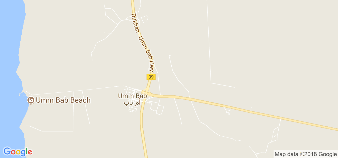 map de la ville de Umm Bab