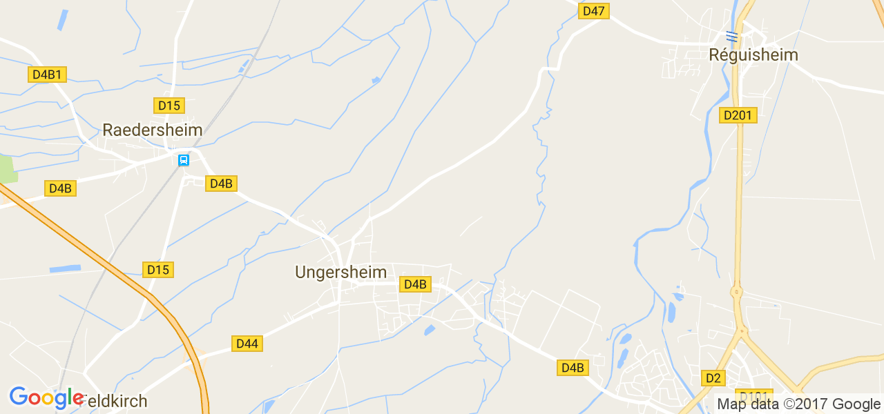 map de la ville de Ungersheim