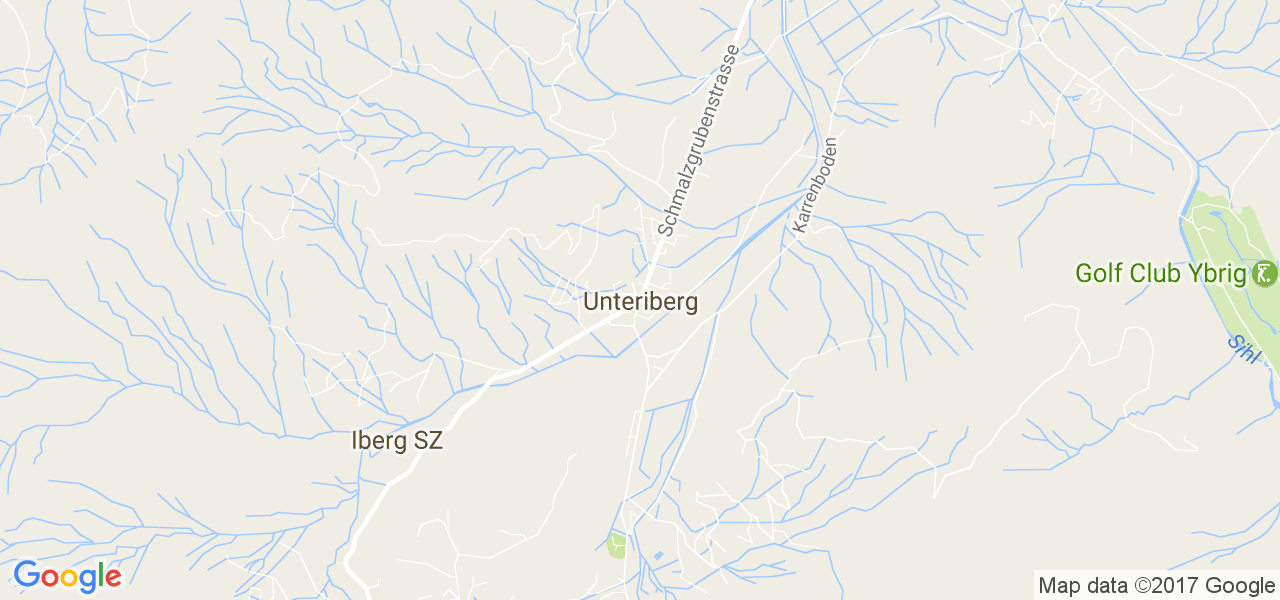 map de la ville de Unteriberg