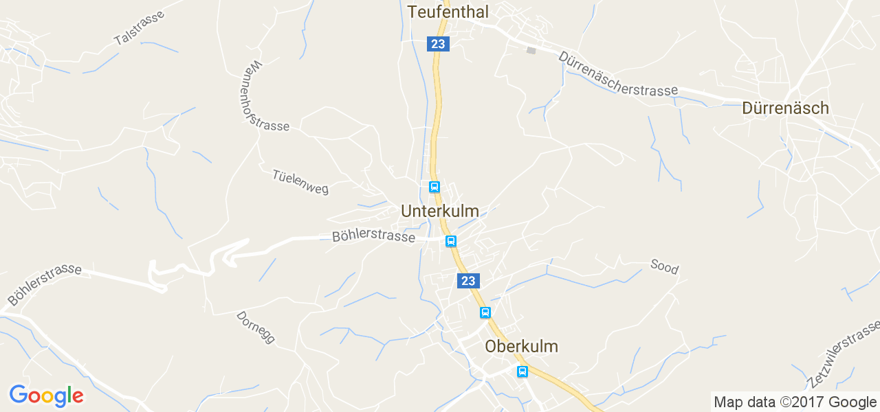 map de la ville de Unterkulm