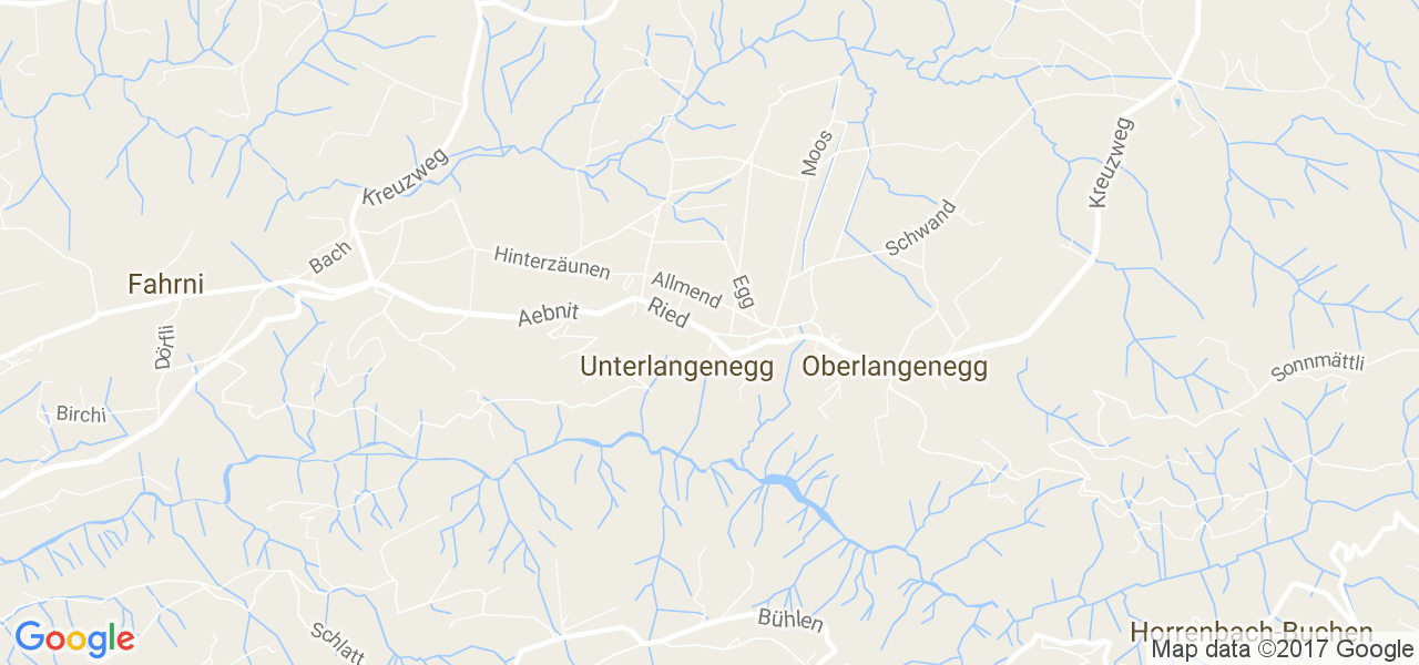map de la ville de Unterlangenegg