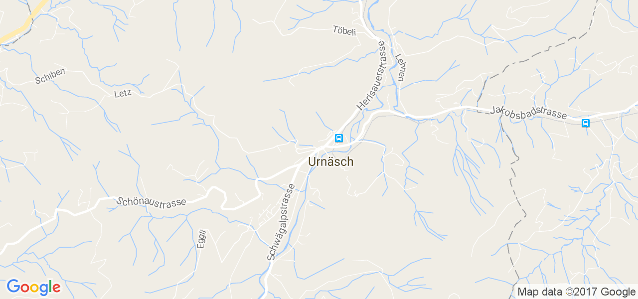 map de la ville de Urnäsch