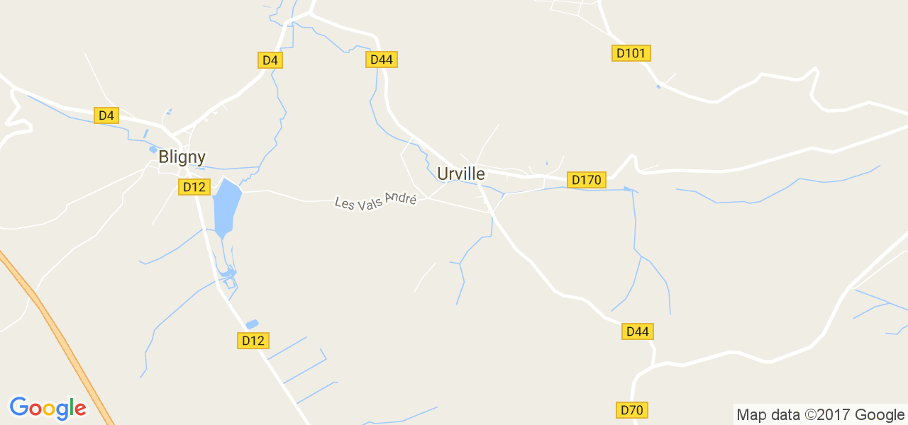 map de la ville de Urville