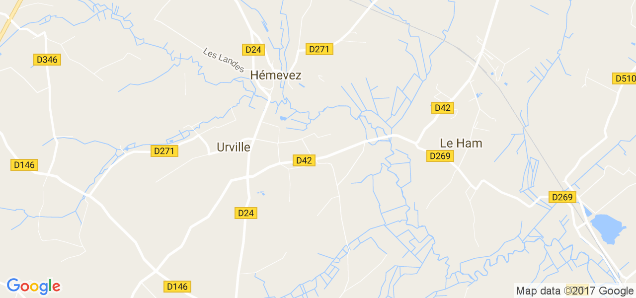 map de la ville de Urville