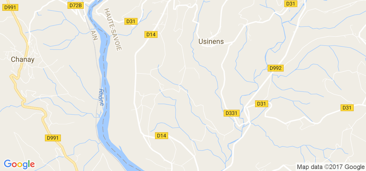 map de la ville de Usinens