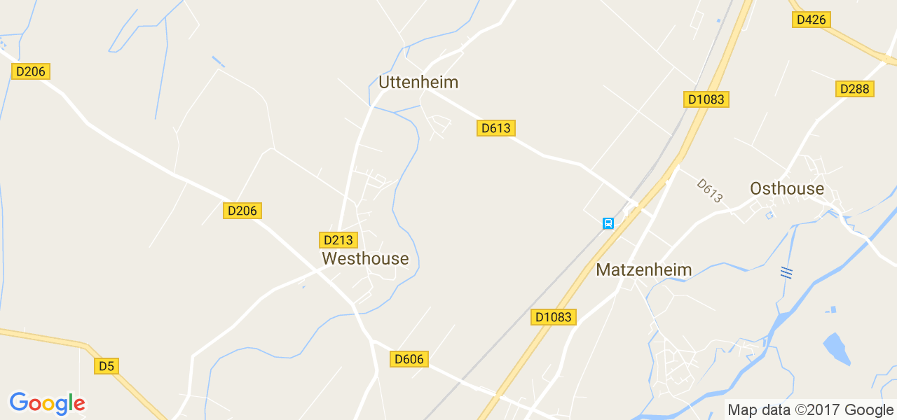 map de la ville de Uttenheim