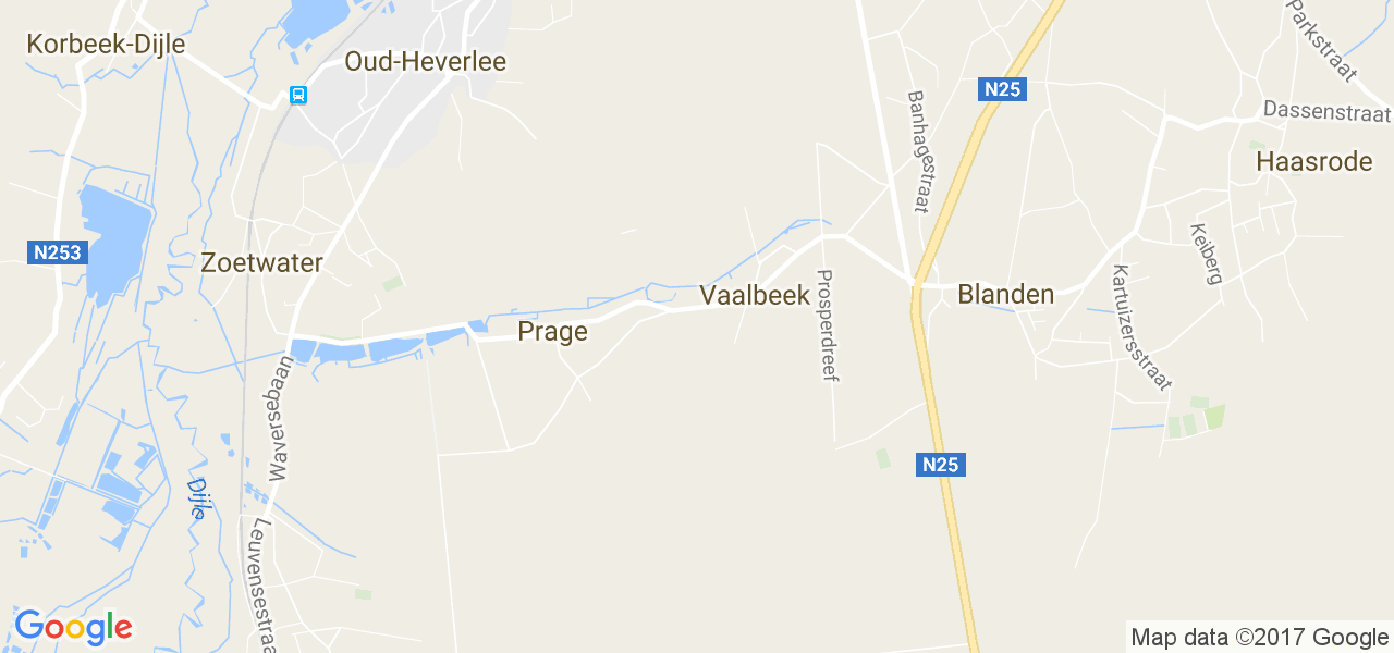 map de la ville de Vaalbeek