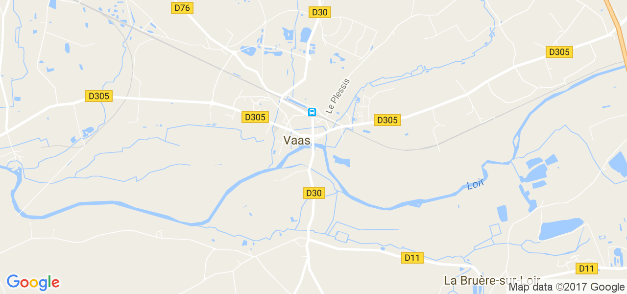 map de la ville de Vaas