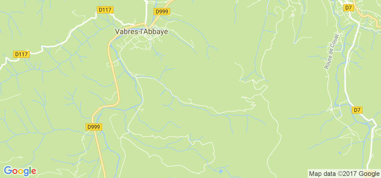 map de la ville de Vabres-l'Abbaye